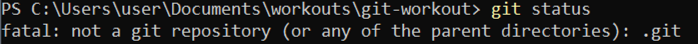 git status result