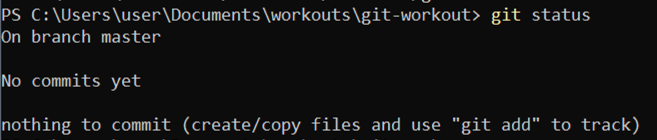 git status result