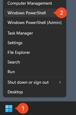 Context menu item